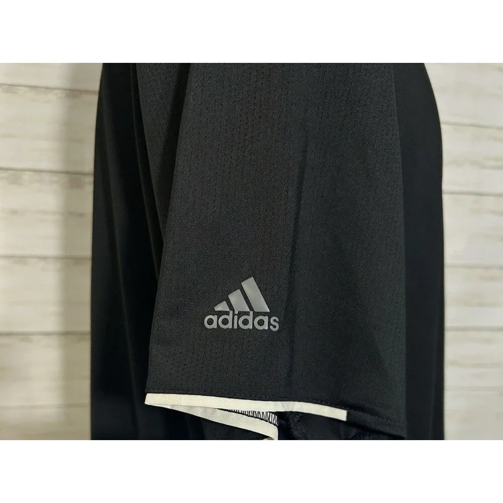 ADIDAS AEROREADY CHEVY CORVETTE XXL 2XL Men Black Polo Stretch Golf Shirt Tennis